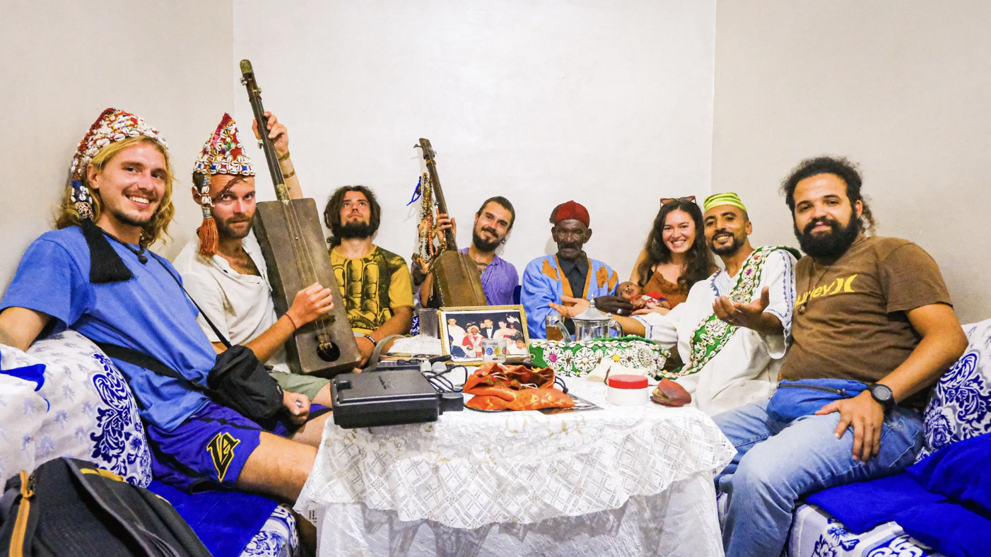 Liberation Music gathering - musicians and travellers together